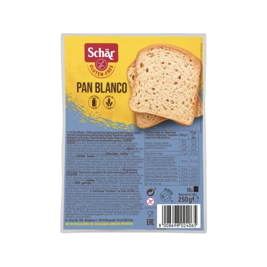Schär Pan Blanco fehér kenyér 250 g
